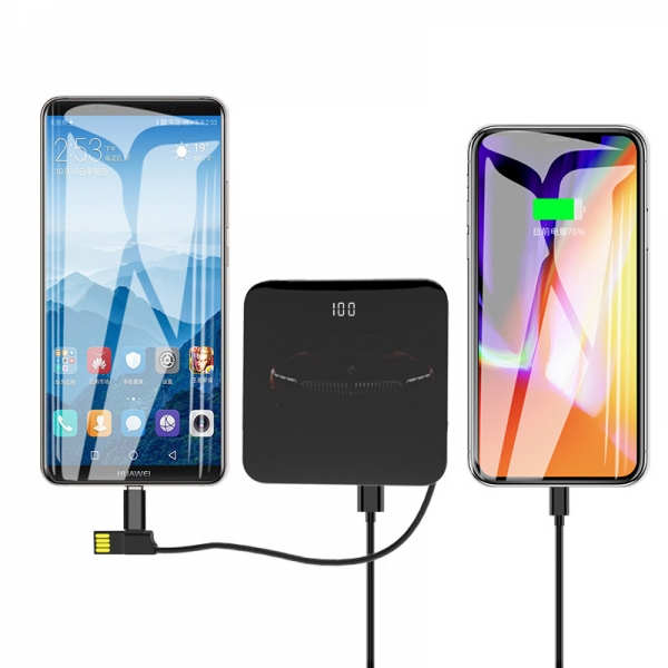 External battery 10000mAh QI Wireless Charger 2A Dual USB Power Bank For iPhone X 8 Samsung S9 Wireless Charging