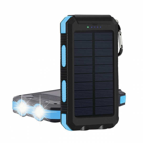 Mobile Charger Power Bank for Dual Usb Ports Multifunction Waterproof Powerbank Solar Power Bank 10000ma For Climbers