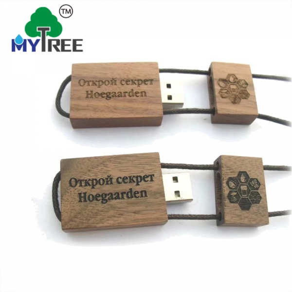 Different Material Wood Wooden Concrete Usb 2.0 3.0 3.1 Pendrive With Free Logo Usb Flash Drive Necklace Style For Men