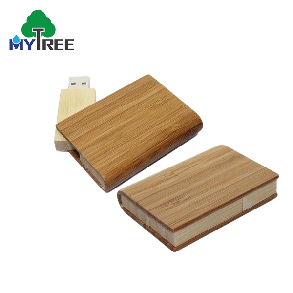 Book Shape Wood Wooden Customized Business Gift Cheap Gift Usb Memory Stick