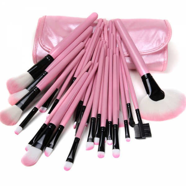 26 holes Cosmetic Tool Holder Black Acrylic Collapsible Makeup Brush Brushes Set Drying Rack