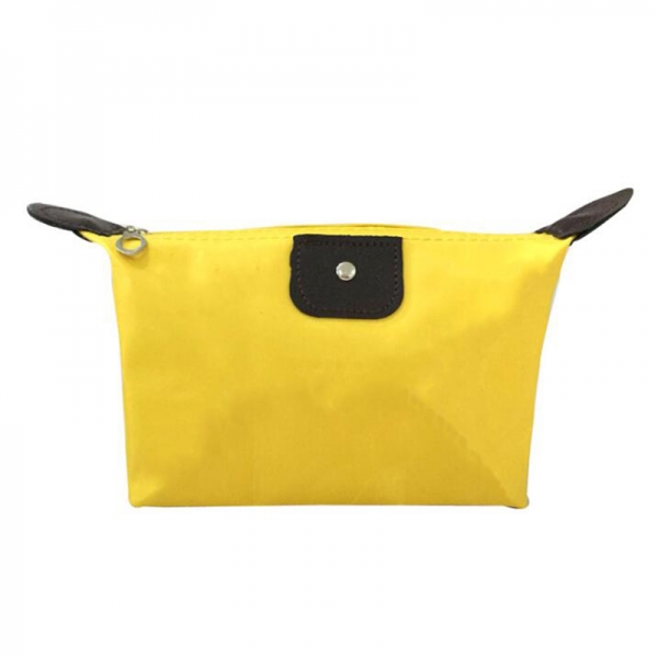 Custom Waterproof Zipper Makeup Bag Portable Travel Toiletry Pouch Cosmetic Bag Lady Dumpling Custom Cosmetic Makeup Bag