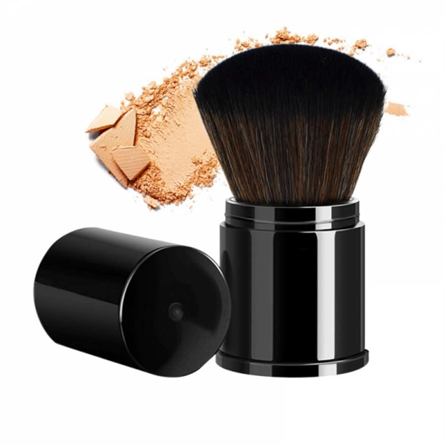 Hot Sale Soft Synthetic Hair Powder Brush Adjustable Retractable Makeup Blush Brush